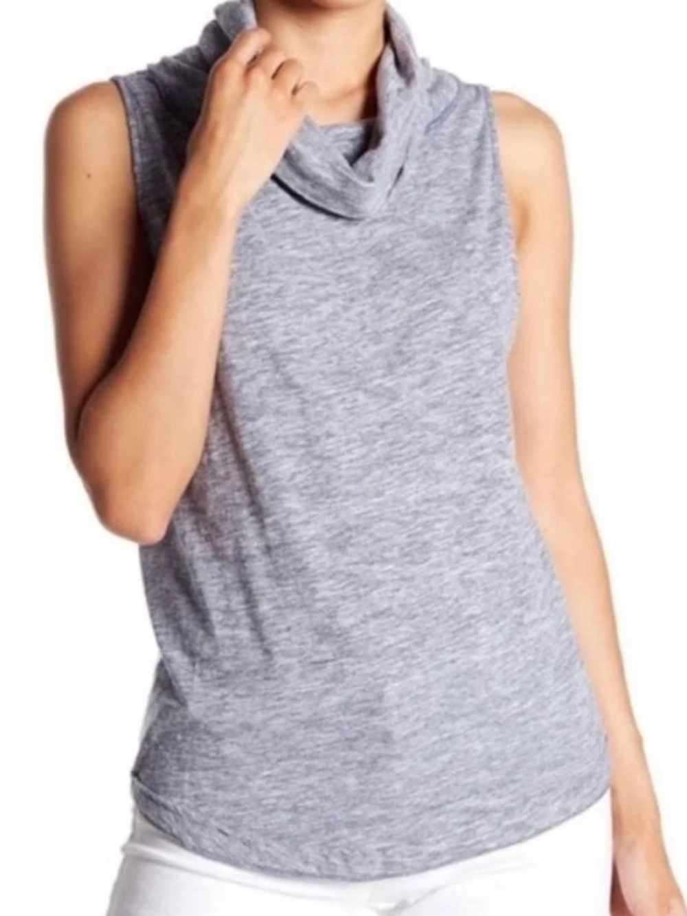 Free People “Swing It” Cowl Neck Thermal Tank Top
